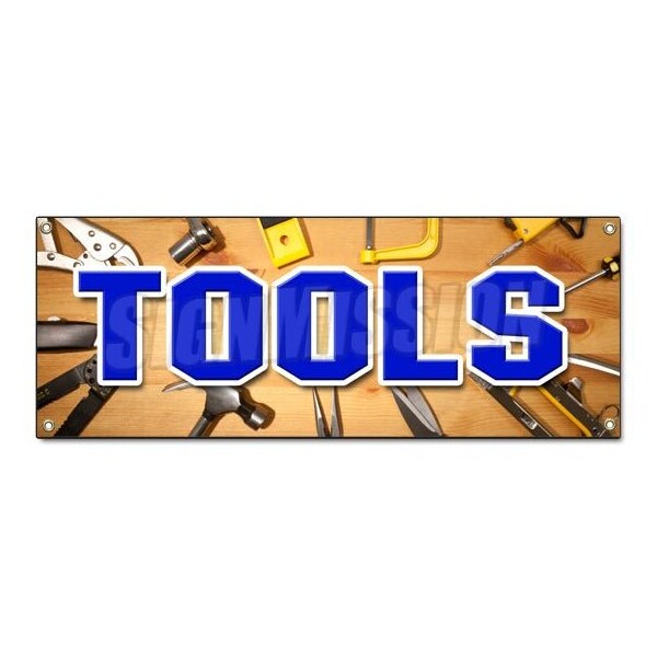 TOOLS BANNER SIGN power hand rental discount sales professional repair